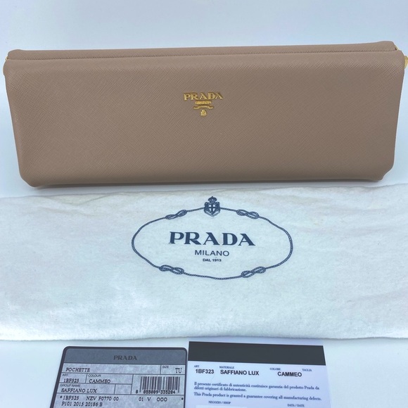 Prada Saffino Clutch in Cammel - Picture 2 of 8